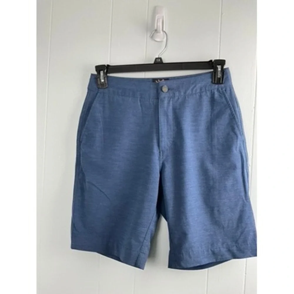 Faherty All Day Shorts Mens Blue Heathered Hybrid Board Shorts Size 31‎